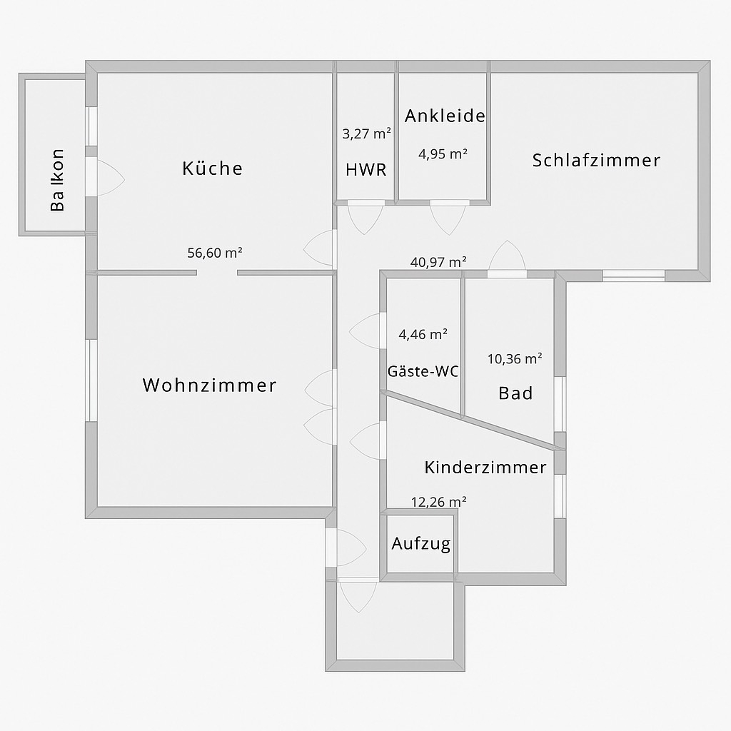 Wohnungsgrundriss 1.OG